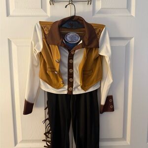 Brown and White Western Costume Set